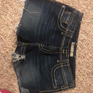 BKE cut off jean shorts size 30